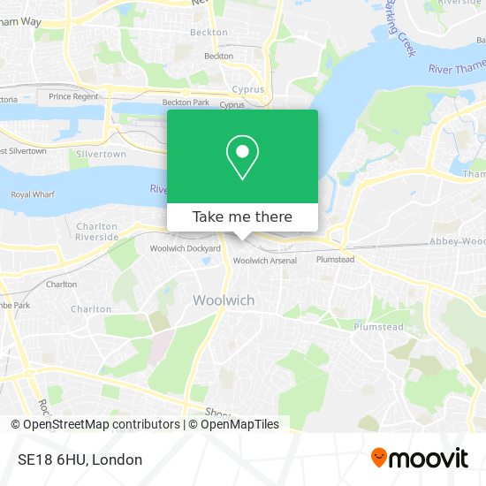 SE18 6HU map