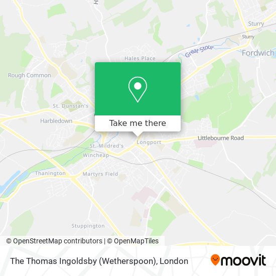 The Thomas Ingoldsby (Wetherspoon) map