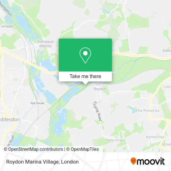 Roydon Marina Village map