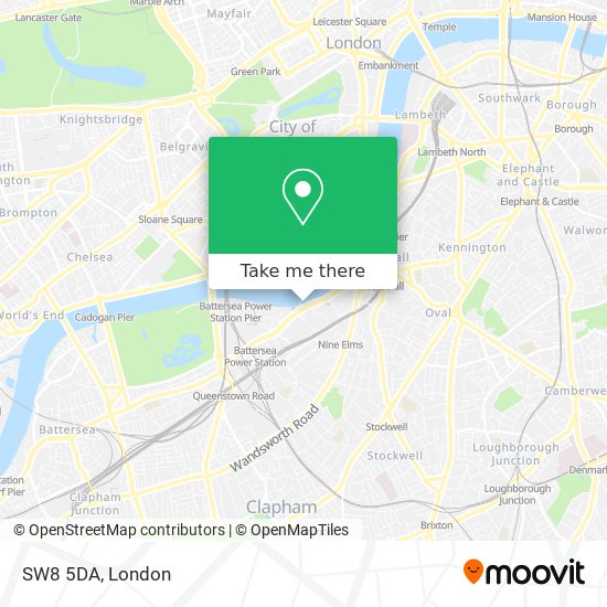SW8 5DA map