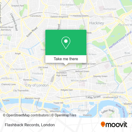 Flashback Records map