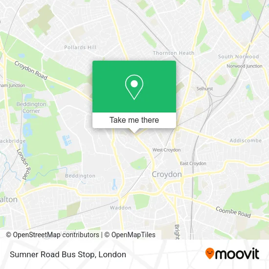 Sumner Road Bus Stop map
