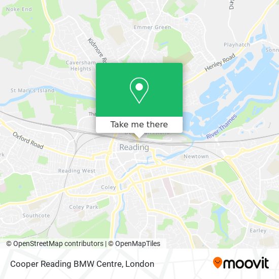 Cooper Reading BMW Centre map