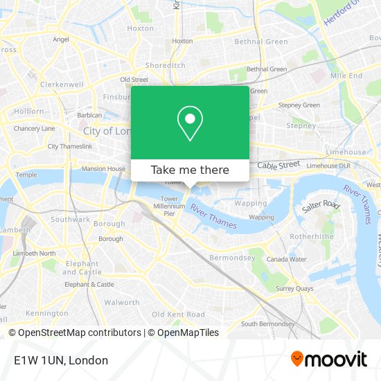 E1W 1UN map