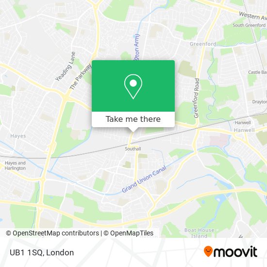 UB1 1SQ map