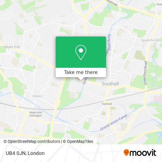 UB4 0JN map