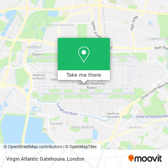 Virgin Atlantic Gatehouse map
