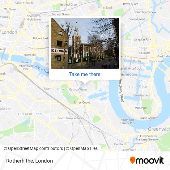 Rotherhithe map