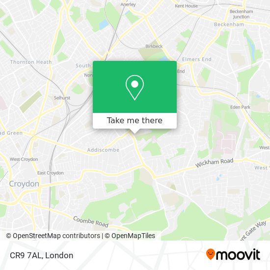 CR9 7AL map