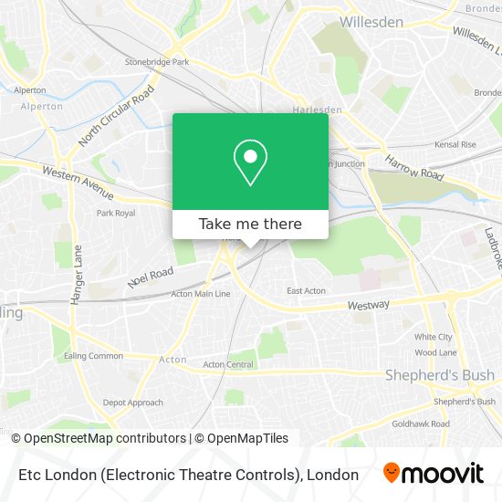 Etc London (Electronic Theatre Controls) map