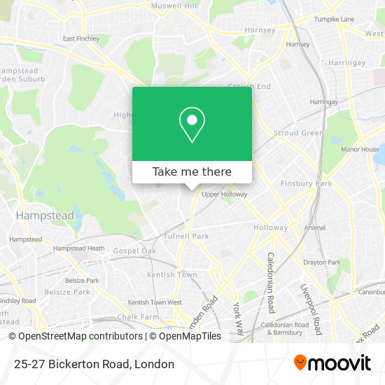 25-27 Bickerton Road map