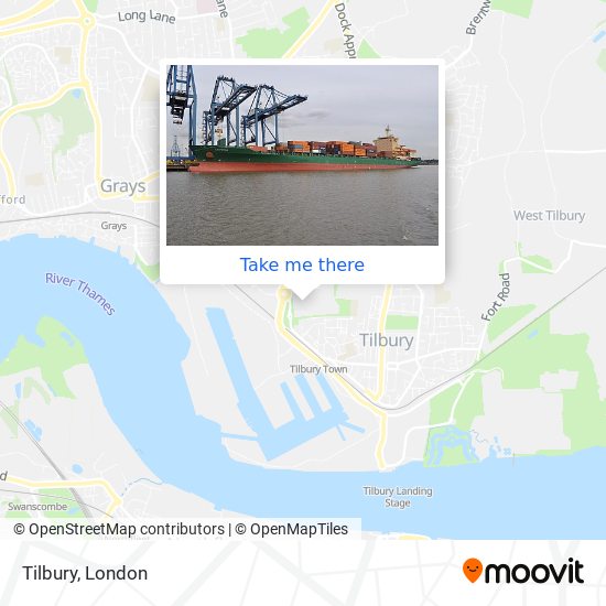 Tilbury map