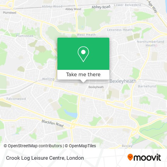 Crook Log Leisure Centre map