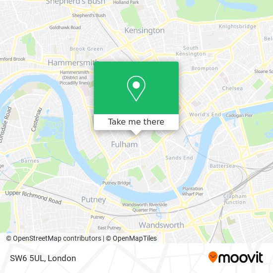 SW6 5UL map