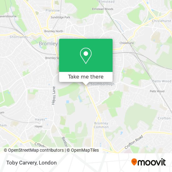 Toby Carvery map