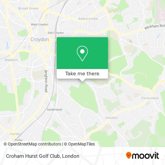 Croham Hurst Golf Club map