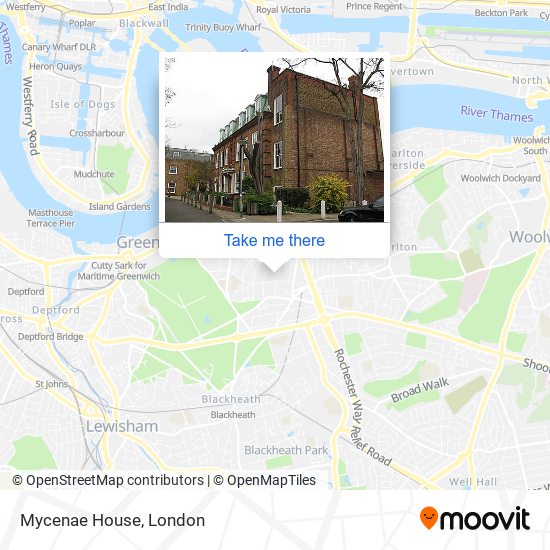 Mycenae House map