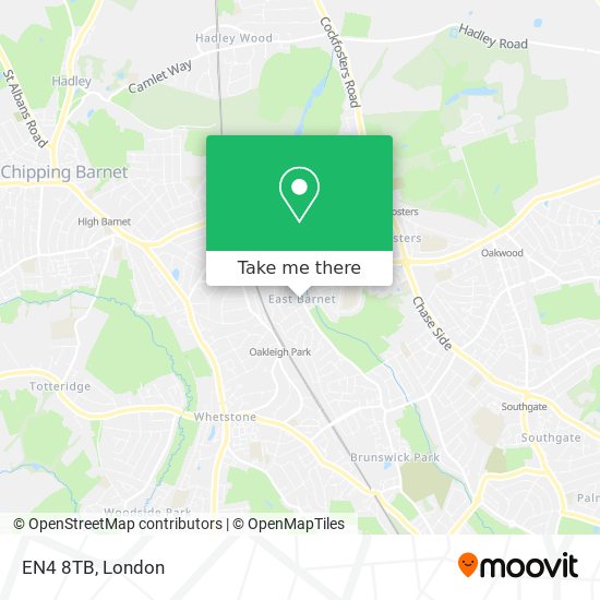 EN4 8TB map