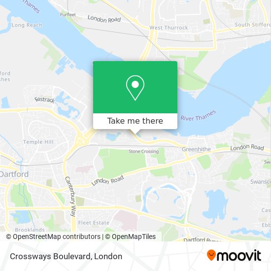 Crossways Boulevard map