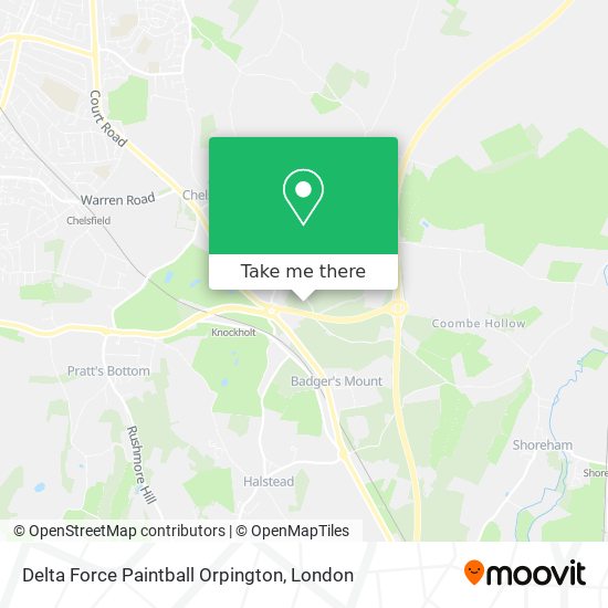 Delta Force Paintball Orpington map