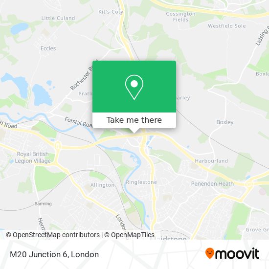 M20 Junction 6 map