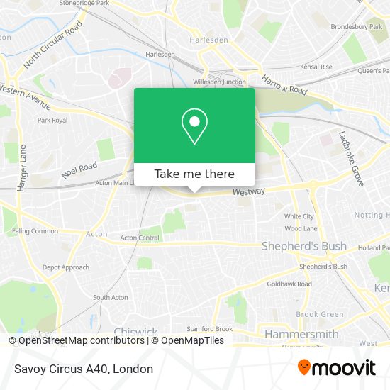 Savoy Circus A40 map