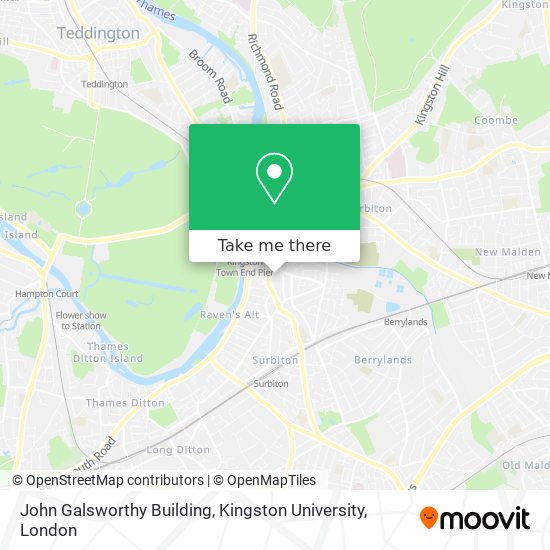 John Galsworthy Building, Kingston University map