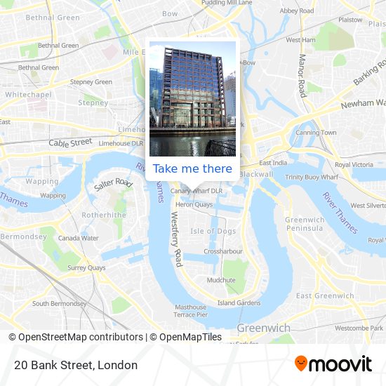 20 Bank Street map