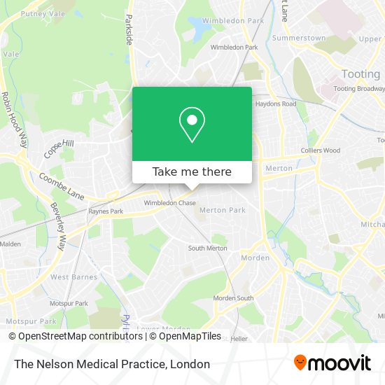 The Nelson Medical Practice map