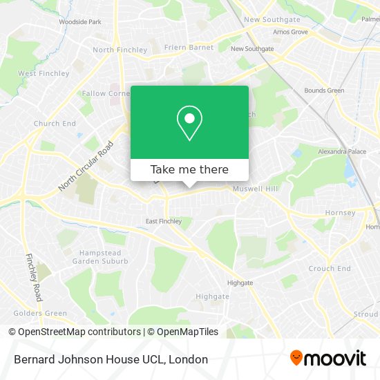 Bernard Johnson House UCL map