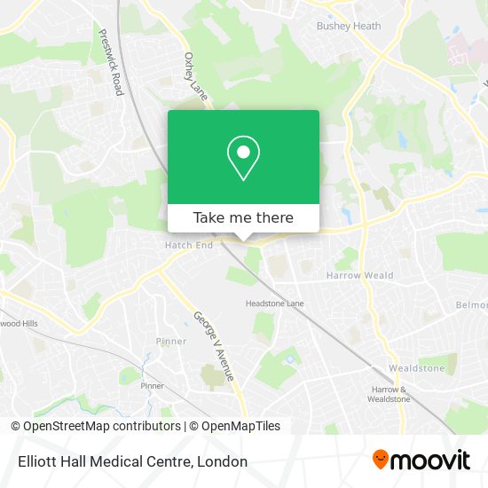 Elliott Hall Medical Centre map