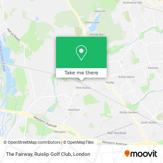 The Fairway, Ruislip Golf Club map