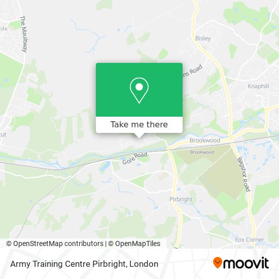 Army Training Centre Pirbright map