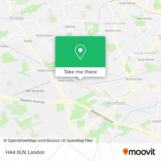 HA4 0LN map