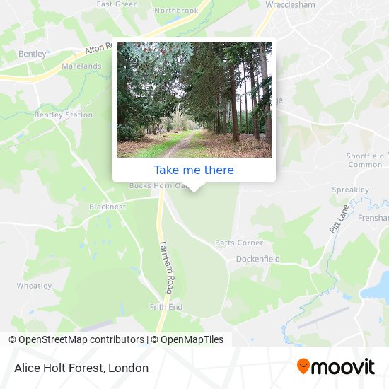 Alice Holt Forest map