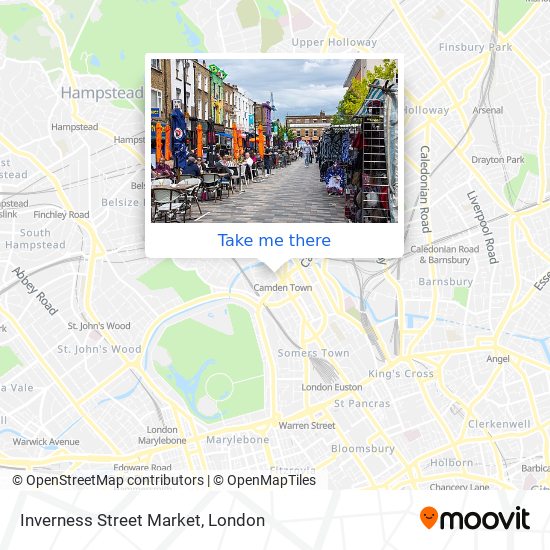 Inverness Street Market map