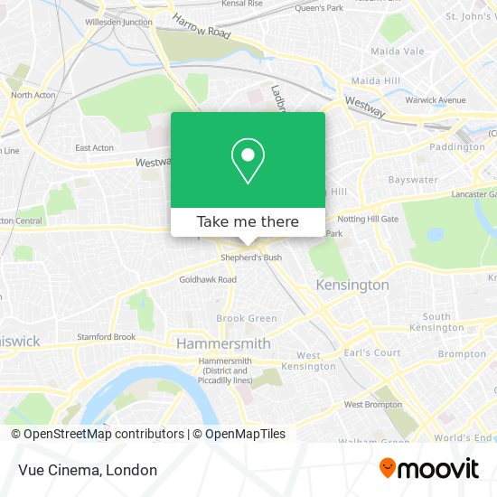 Vue Cinema map