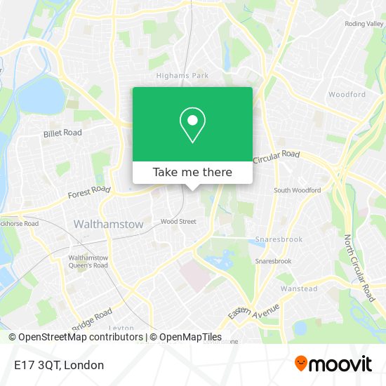 E17 3QT map