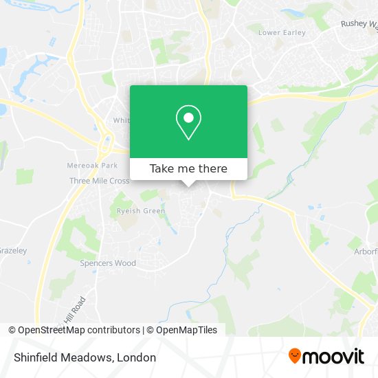 Shinfield Meadows map