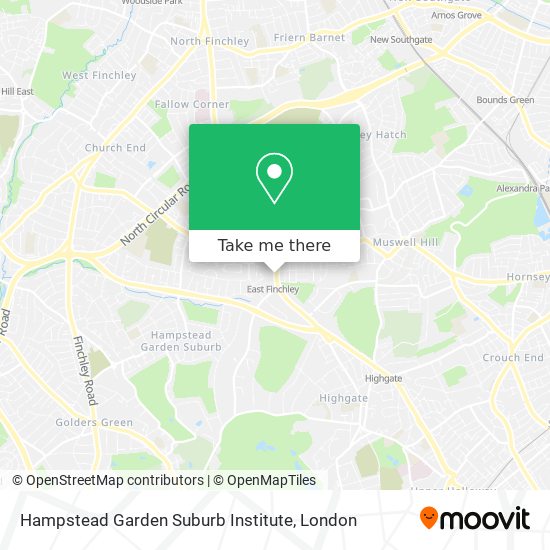 Hampstead Garden Suburb Institute map