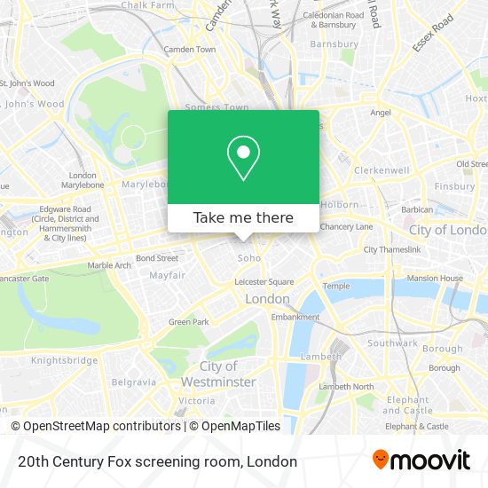 20th Century Fox screening room map