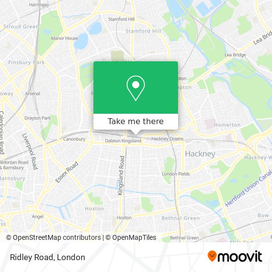 Ridley Road map