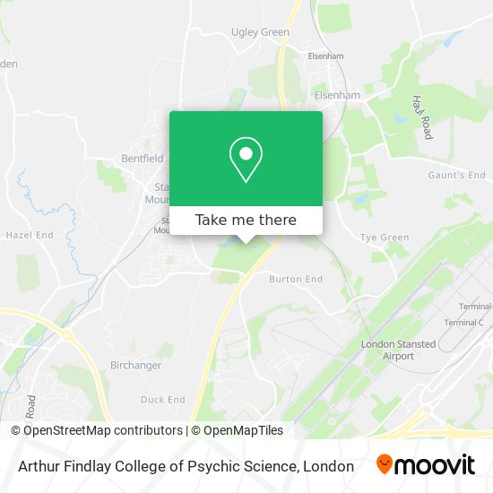 Arthur Findlay College of Psychic Science map