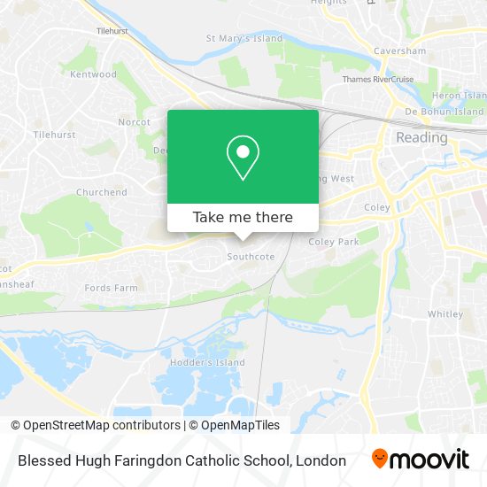 Blessed Hugh Faringdon Catholic School map