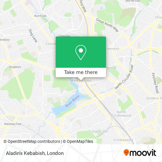 Aladin's Kebabish map