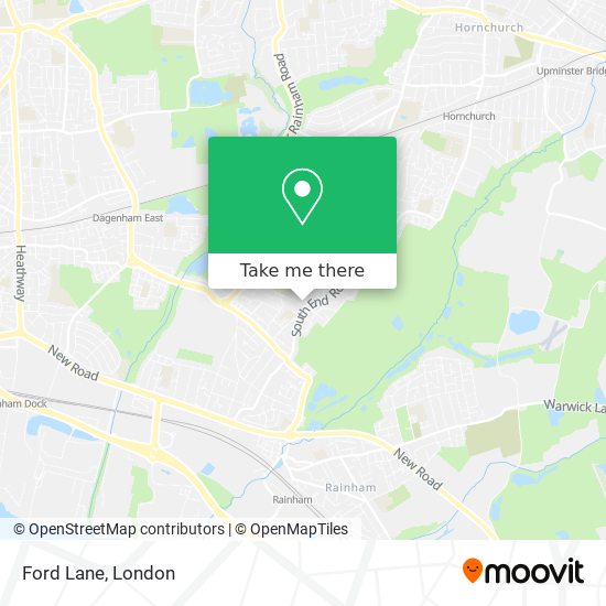 Ford Lane map