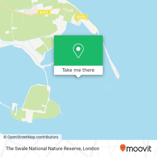 The Swale National Nature Reserve map