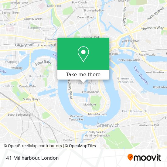 41 Millharbour map