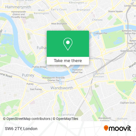 SW6 2TY map