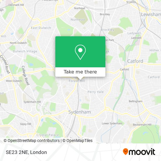 SE23 2NE map